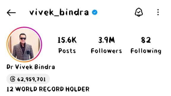 vivek bindra indtagram