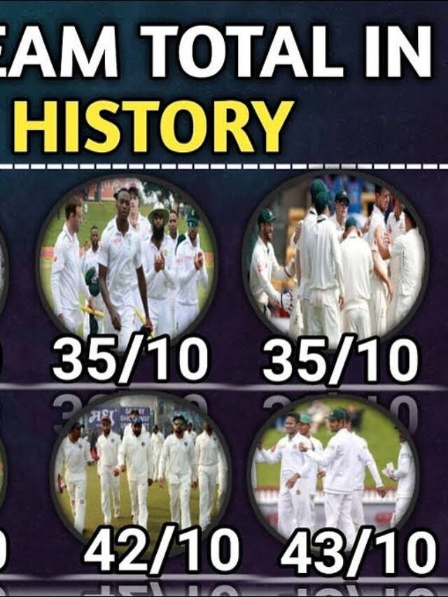 टेस्ट🏏में सबसे छोटा स्कोर बनाने वाली टीम test me sabse chhota score kya h